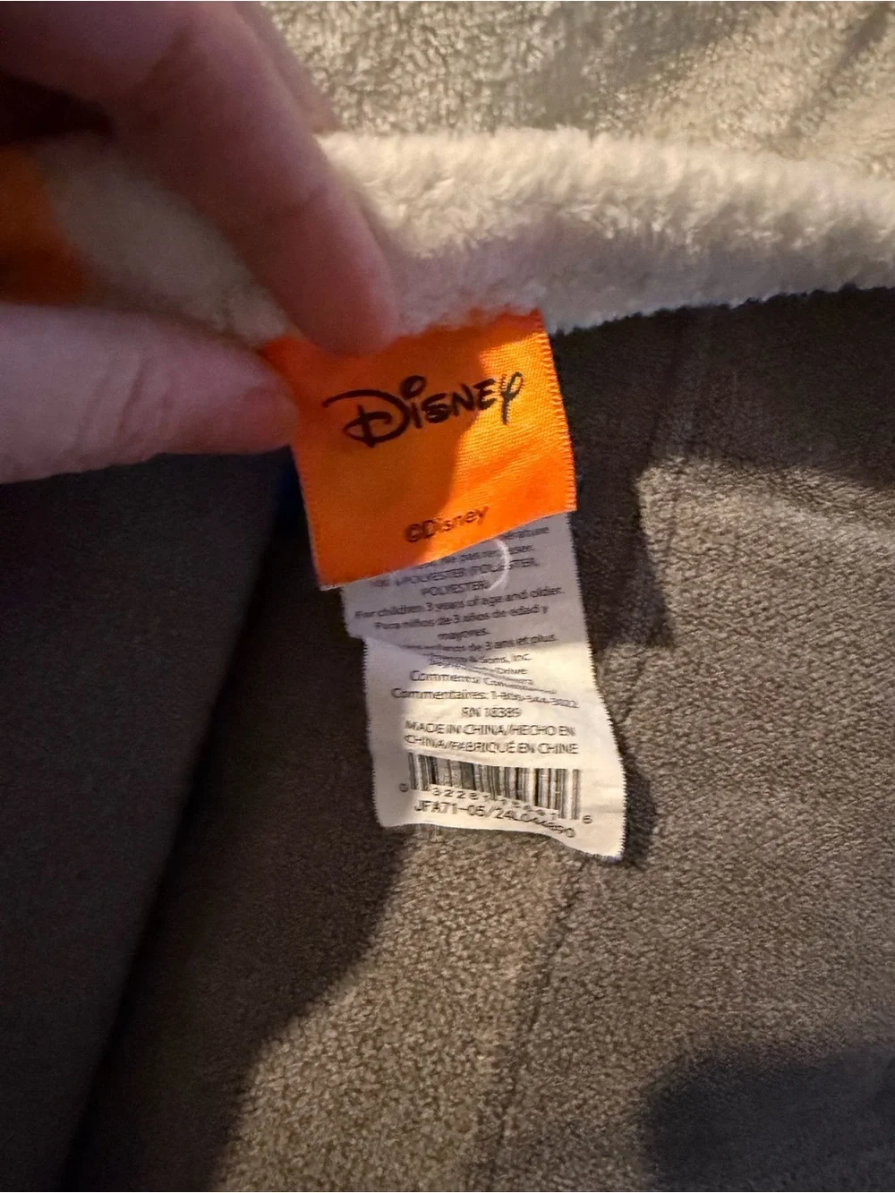 Disney Lilo & Stitch Plush Throw Blanket with Orange Pumpkin Print